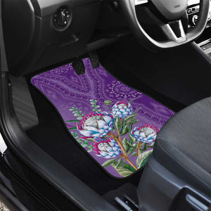 Afro King Proteas Dashiki Motif Car Mats Violet Style