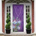 Africa King Proteas Dashiki Motif Door Cover Violet Style