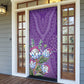 Africa King Proteas Dashiki Motif Door Cover Violet Style