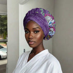 Africa King Proteas Dashiki Motif Easy Headwrap Violet Style