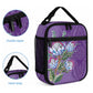 Africa King Proteas Dashiki Motif Lunch Bag Violet Style