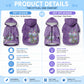 Africa King Proteas Dashiki Motif Pet Hoodie Violet Style