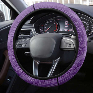 Afro King Proteas Dashiki Motif Steering Wheel Cover Violet Style