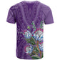Afro King Proteas Dashiki Motif T shirt Violet Style