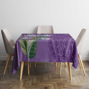 Afro King Proteas Dashiki Motif Tablecloth Violet Style