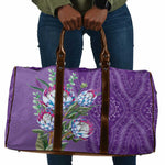Africa King Proteas Dashiki Motif Travel Bag Violet Style