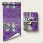 Africa King Proteas Dashiki Motif Wrapping Paper Violet Style - African Pride