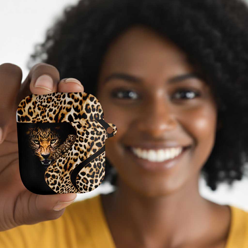 Africa Leopard Skin Pattern AirPods Case Version 01