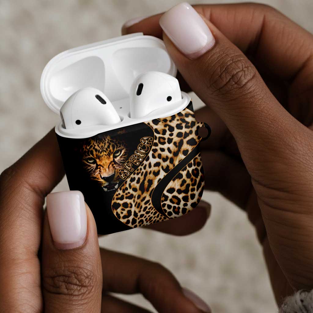 Africa Leopard Skin Pattern AirPods Case Version 01