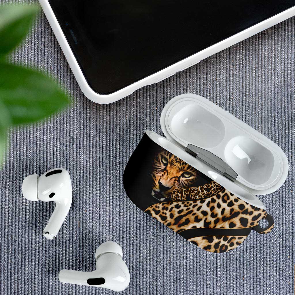 Africa Leopard Skin Pattern AirPods Case Version 01