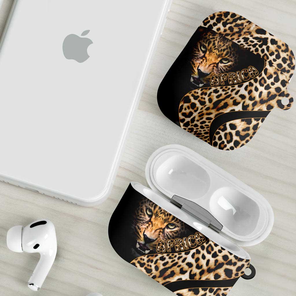 Africa Leopard Skin Pattern AirPods Case Version 01