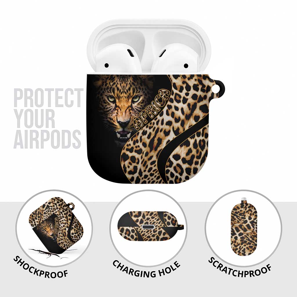 Africa Leopard Skin Pattern AirPods Case Version 01