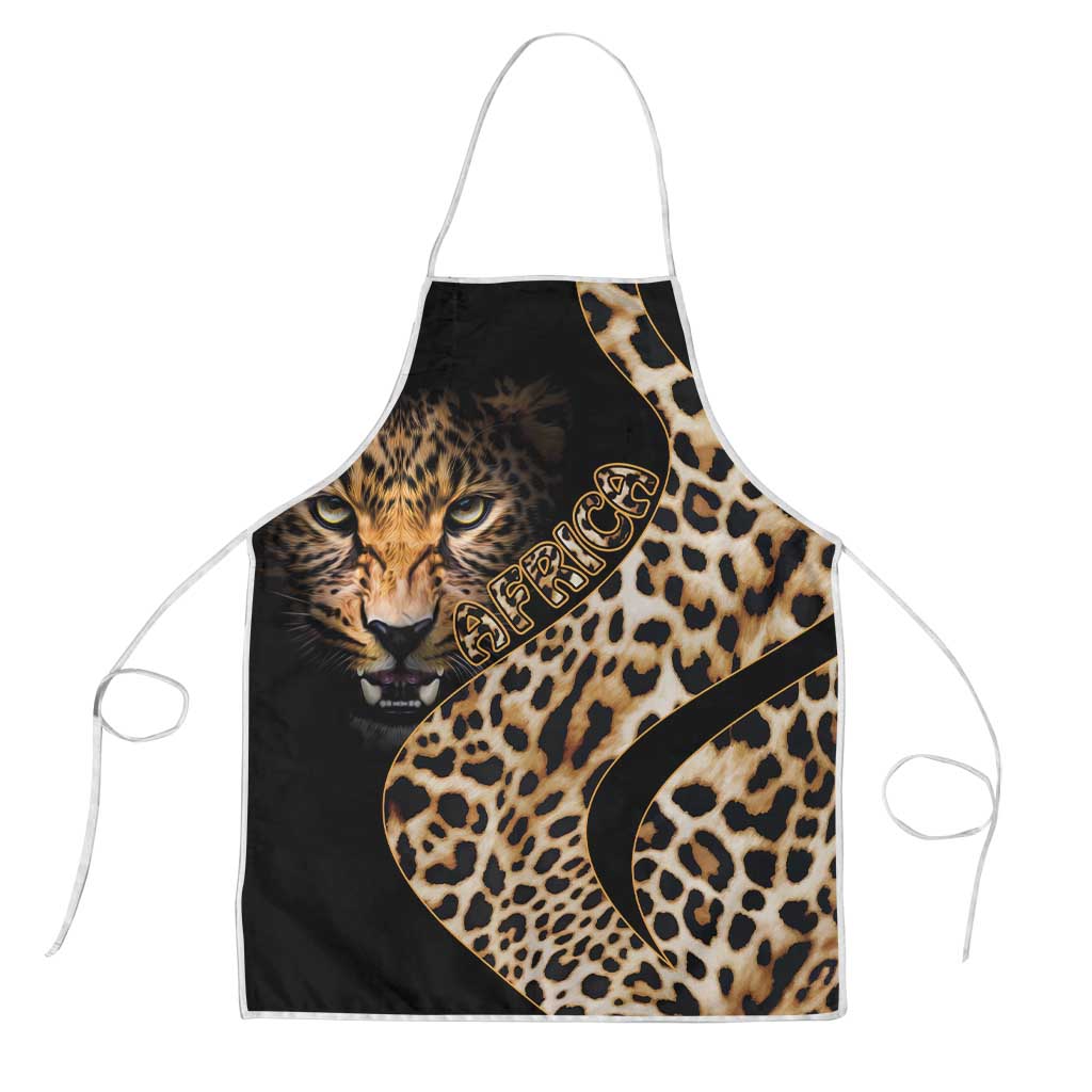 Africa Leopard Skin Pattern Apron Version 01
