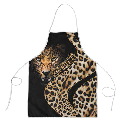 Africa Leopard Skin Pattern Apron Version 01