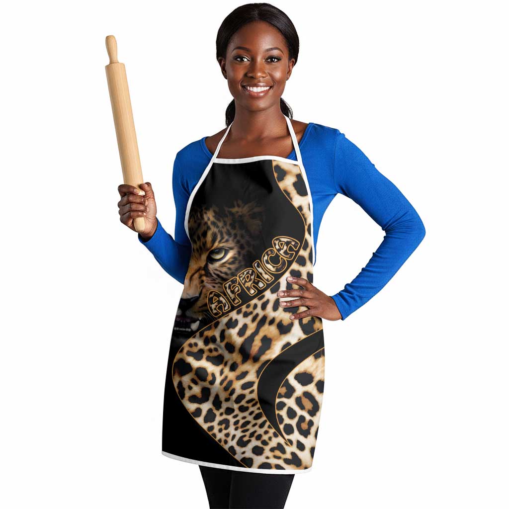 Africa Leopard Skin Pattern Apron Version 01