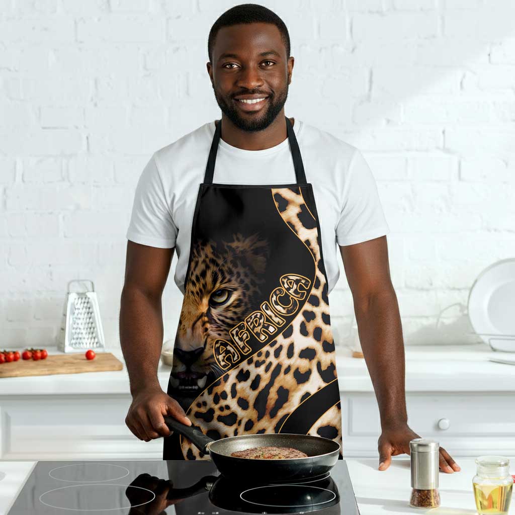 Africa Leopard Skin Pattern Apron Version 01