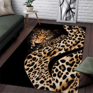 Afro Leopard Skin Pattern Area Rug Version 01