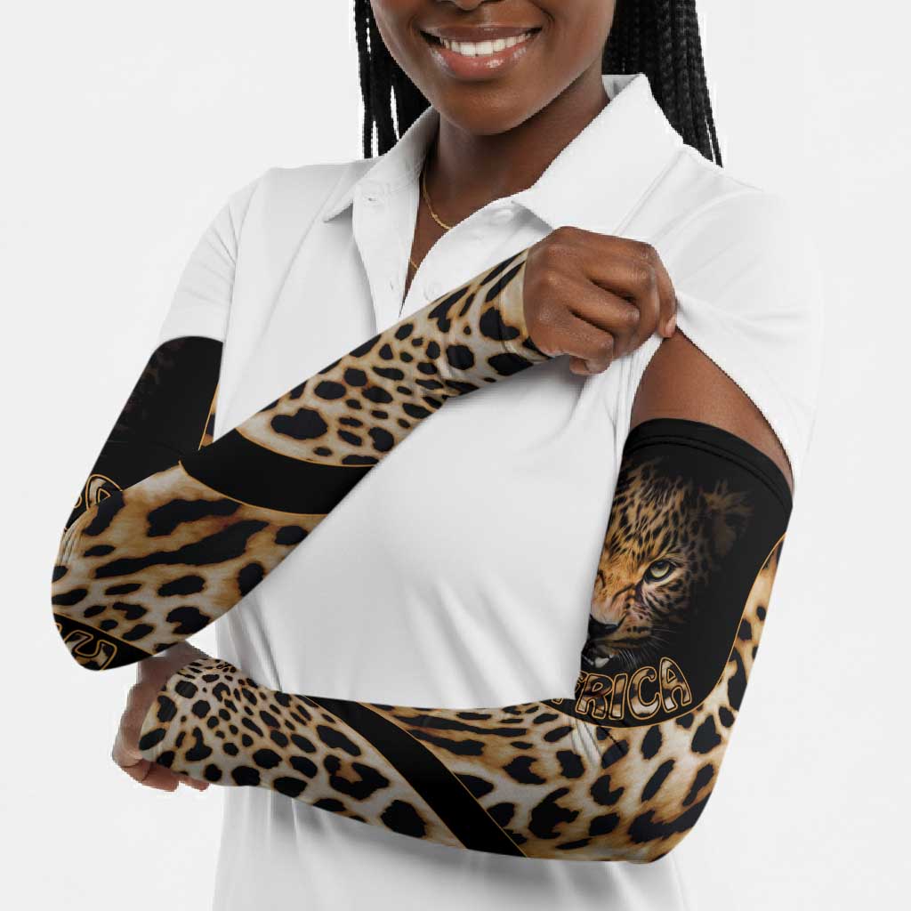 Africa Leopard Skin Pattern Arm Sleeves Version 01