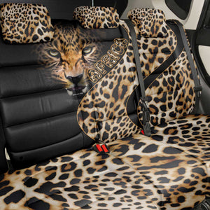 Afro Leopard Skin Pattern Back Car Seat Cover Version 01