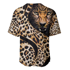 Afro Leopard Skin Pattern Baseball Jersey Version 01