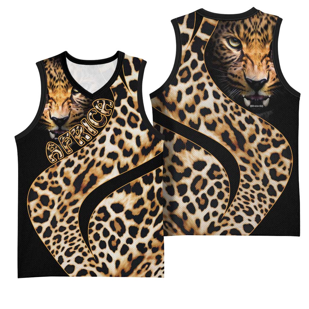 Afro Leopard Skin Pattern Basketball Jersey Version 01 LT9