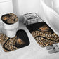 Africa Leopard Skin Pattern Bathroom Set Version 01