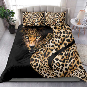 Afro Leopard Skin Pattern Bedding Set Version 01