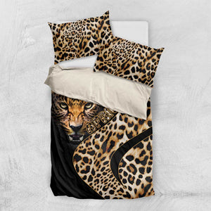 Afro Leopard Skin Pattern Bedding Set Version 01