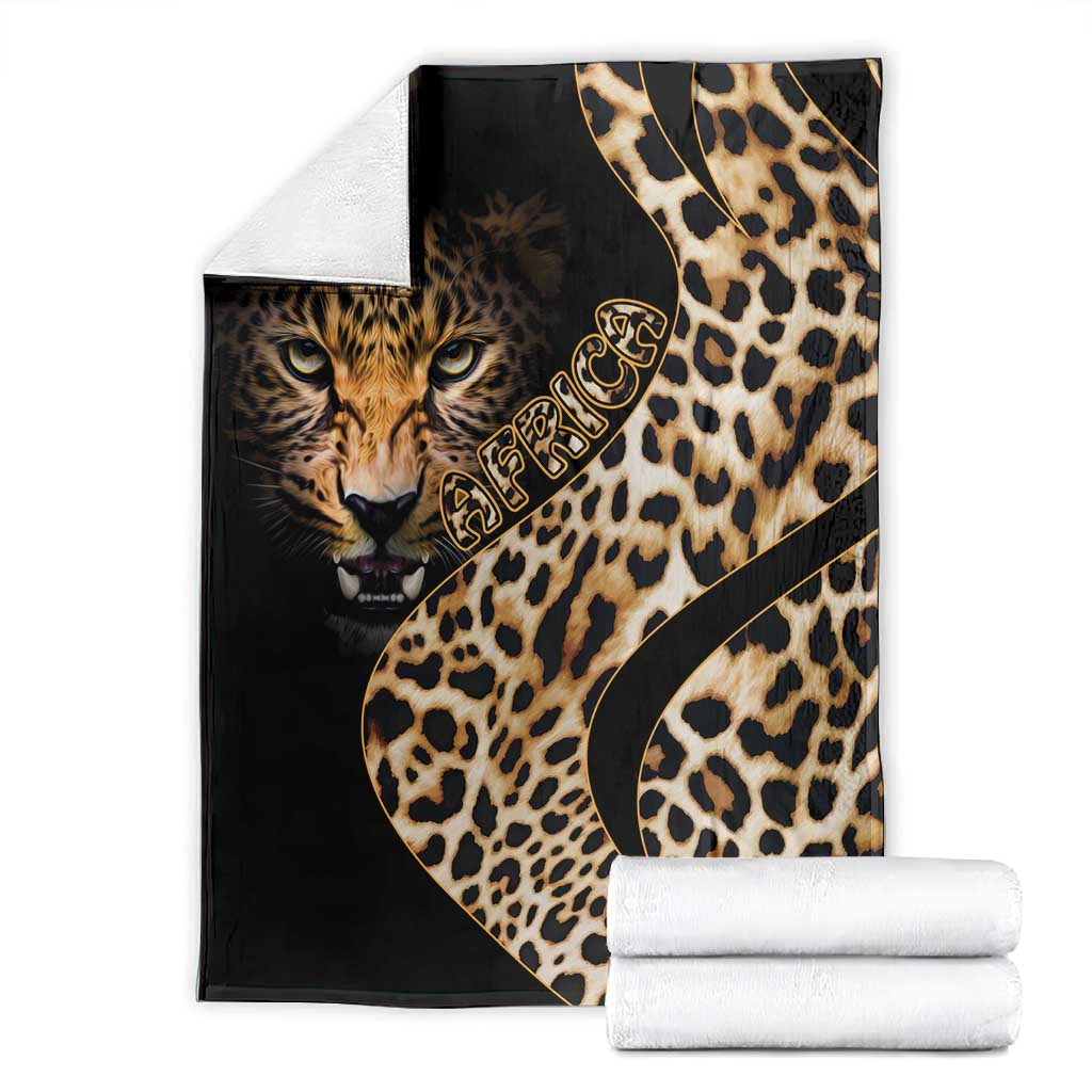 Afro Leopard Skin Pattern Blanket Version 01