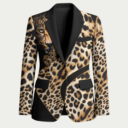 Africa Leopard Skin Pattern Blazer Version 01