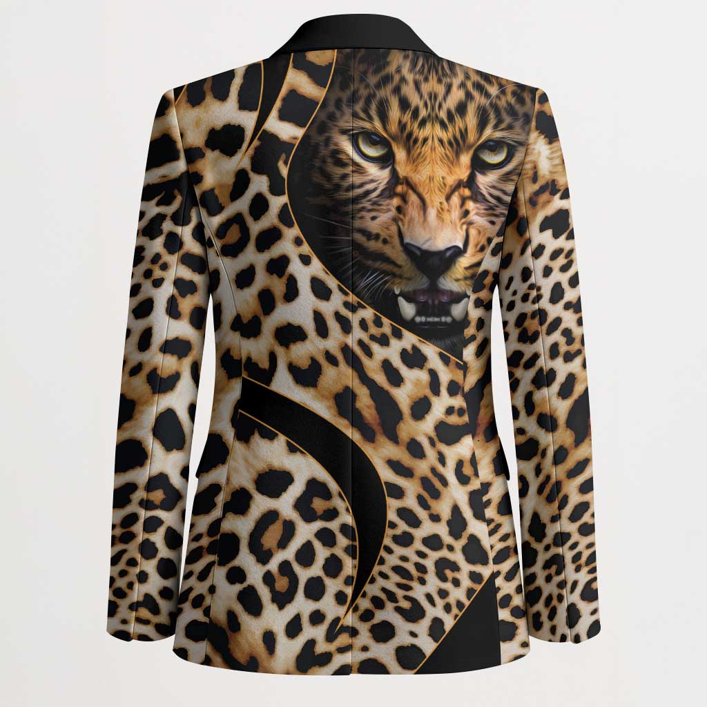 Africa Leopard Skin Pattern Blazer Version 01