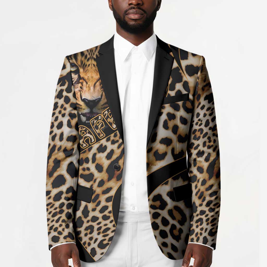 Africa Leopard Skin Pattern Blazer Version 01