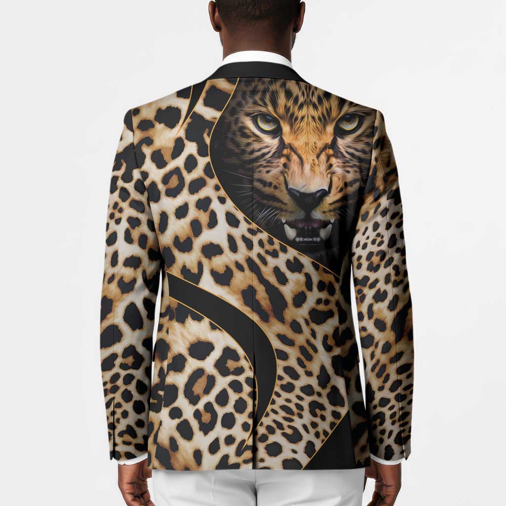 Africa Leopard Skin Pattern Blazer Version 01