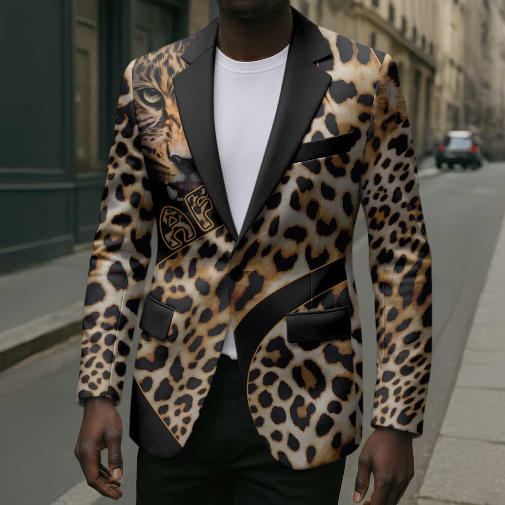Africa Leopard Skin Pattern Blazer Version 01