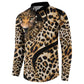 Africa Leopard Skin Pattern Button Sweatshirt Version 01