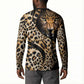 Africa Leopard Skin Pattern Button Sweatshirt Version 01
