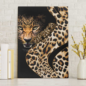 Afro Leopard Skin Pattern Canvas Wall Art Version 01