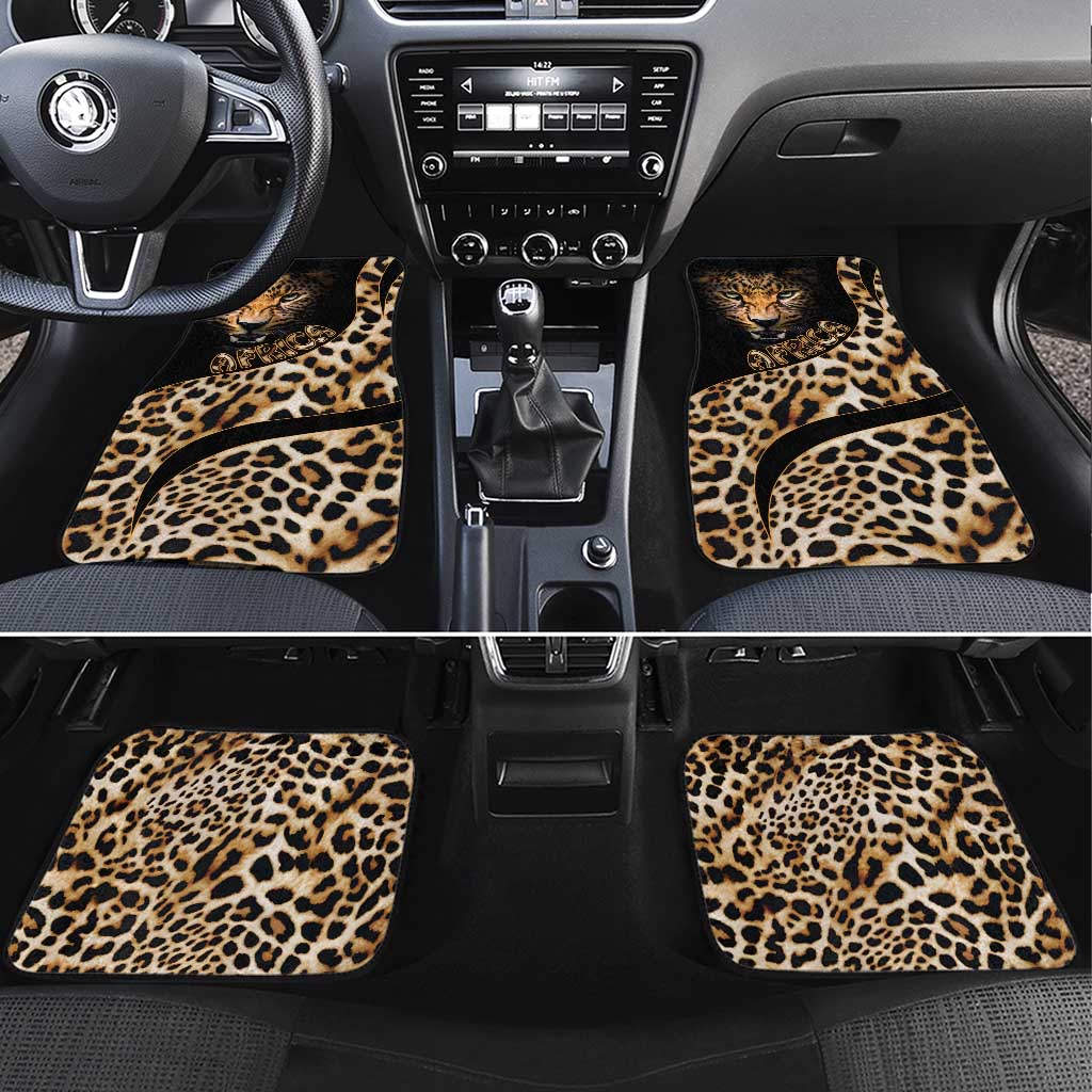 Afro Leopard Skin Pattern Car Mats Version 01