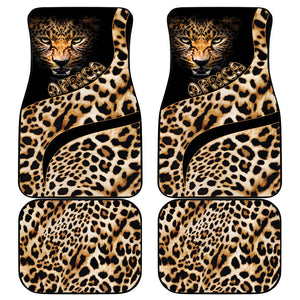 Afro Leopard Skin Pattern Car Mats Version 01