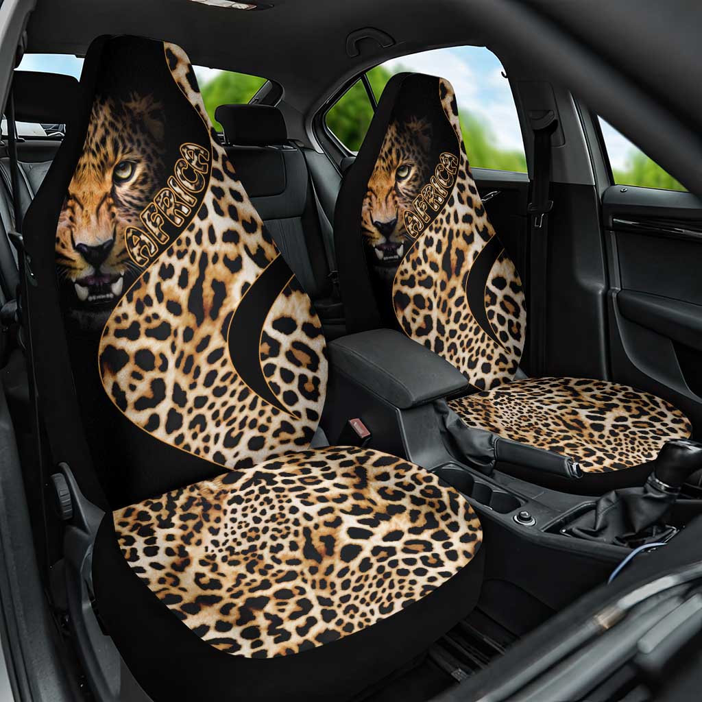 Afro Leopard Skin Pattern Car Seat Cover Version 01