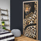 Africa Leopard Skin Pattern Door Cover Version 01