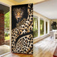 Africa Leopard Skin Pattern Door Cover Version 01