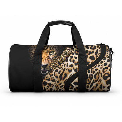 Africa Leopard Skin Pattern Duffle Bag Version 01