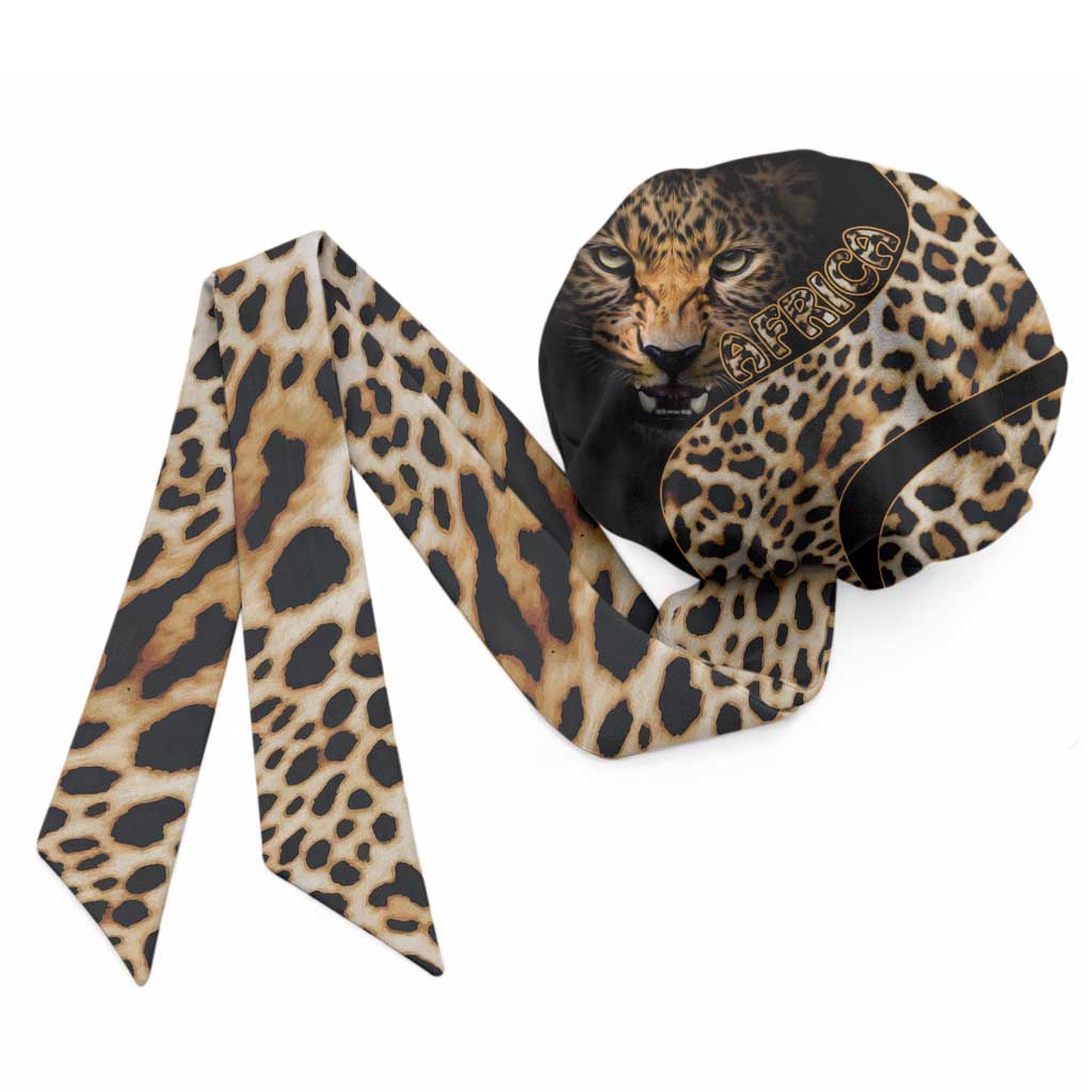 Africa Leopard Skin Pattern Easy Headwrap Version 01