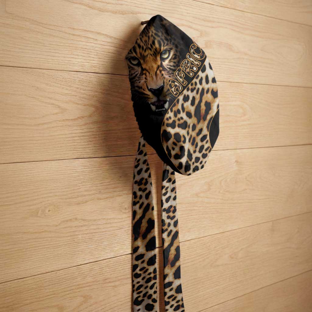 Africa Leopard Skin Pattern Easy Headwrap Version 01