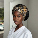 Africa Leopard Skin Pattern Easy Headwrap Version 01