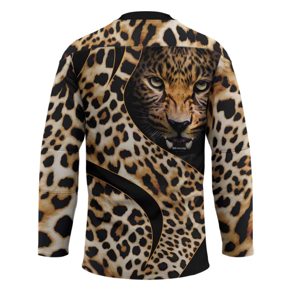 Africa Leopard Skin Pattern Hockey Jersey Version 01