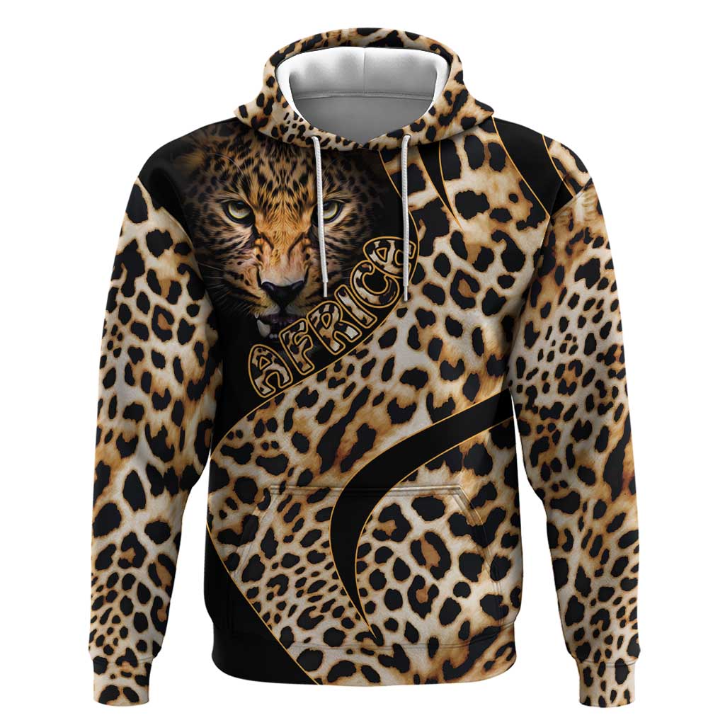 Afro Leopard Skin Pattern Hoodie Version 01