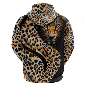 Afro Leopard Skin Pattern Hoodie Version 01