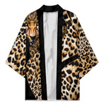 Africa Leopard Skin Pattern Kimono Version 01